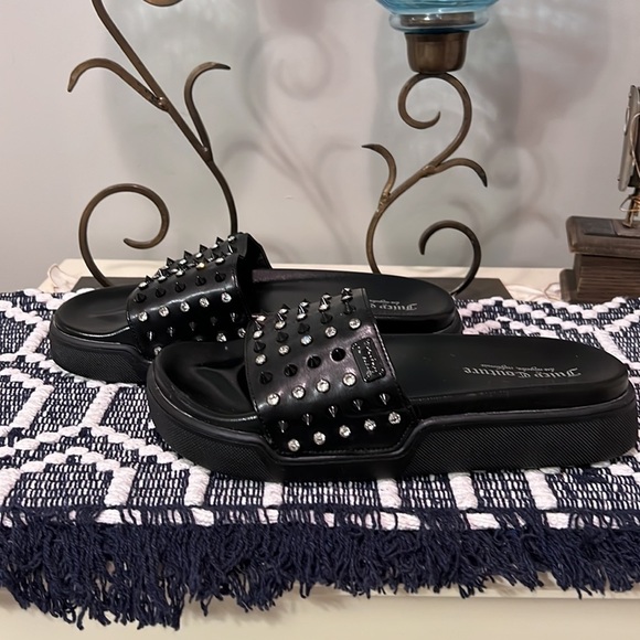 Juicy Couture black studded slides - Picture 4 of 10